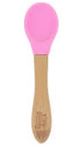 Personalised Wooden Tiny Dining Spoon- Pink - Babba box