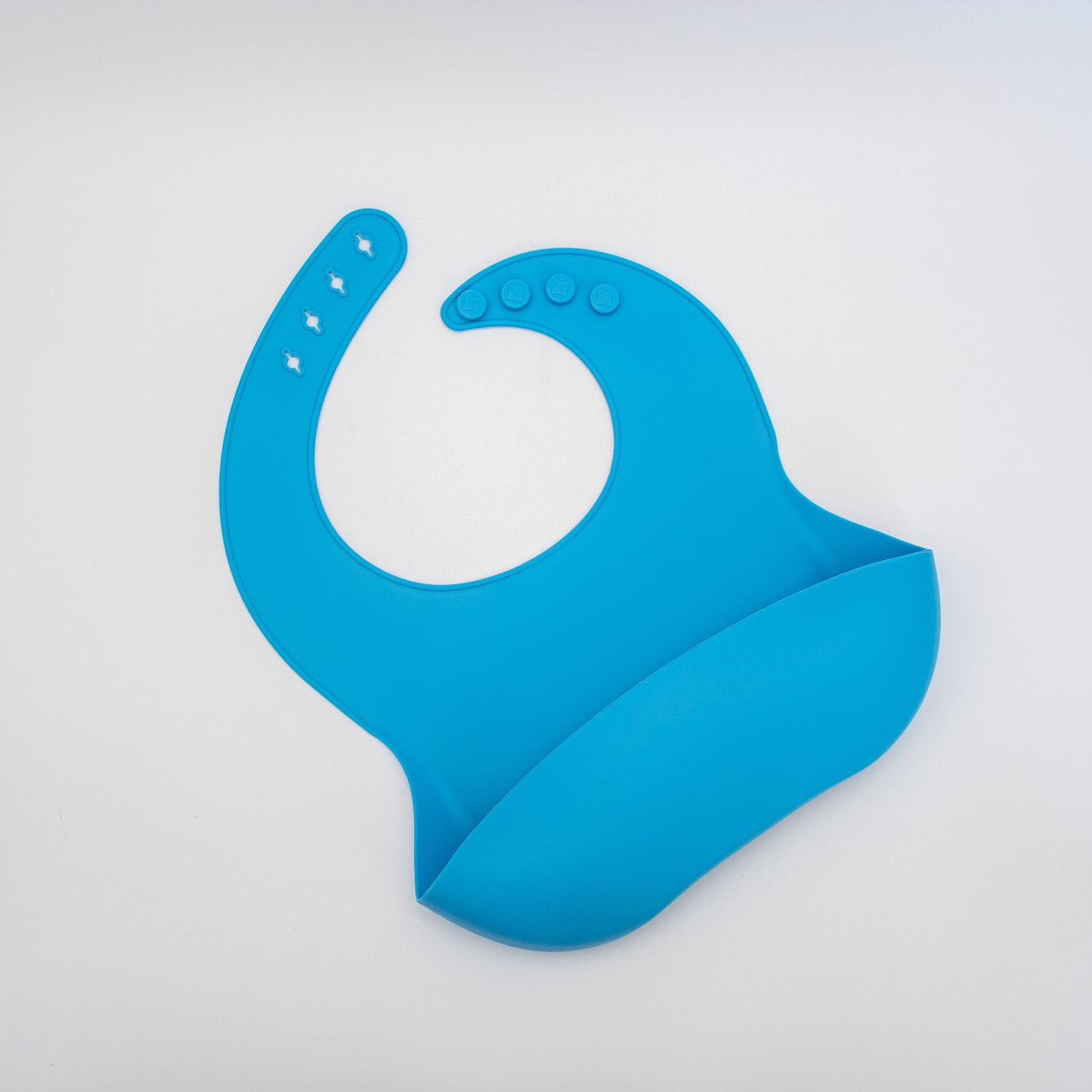 Personalised Embossed Silicone Bib- Blue | Babba box.