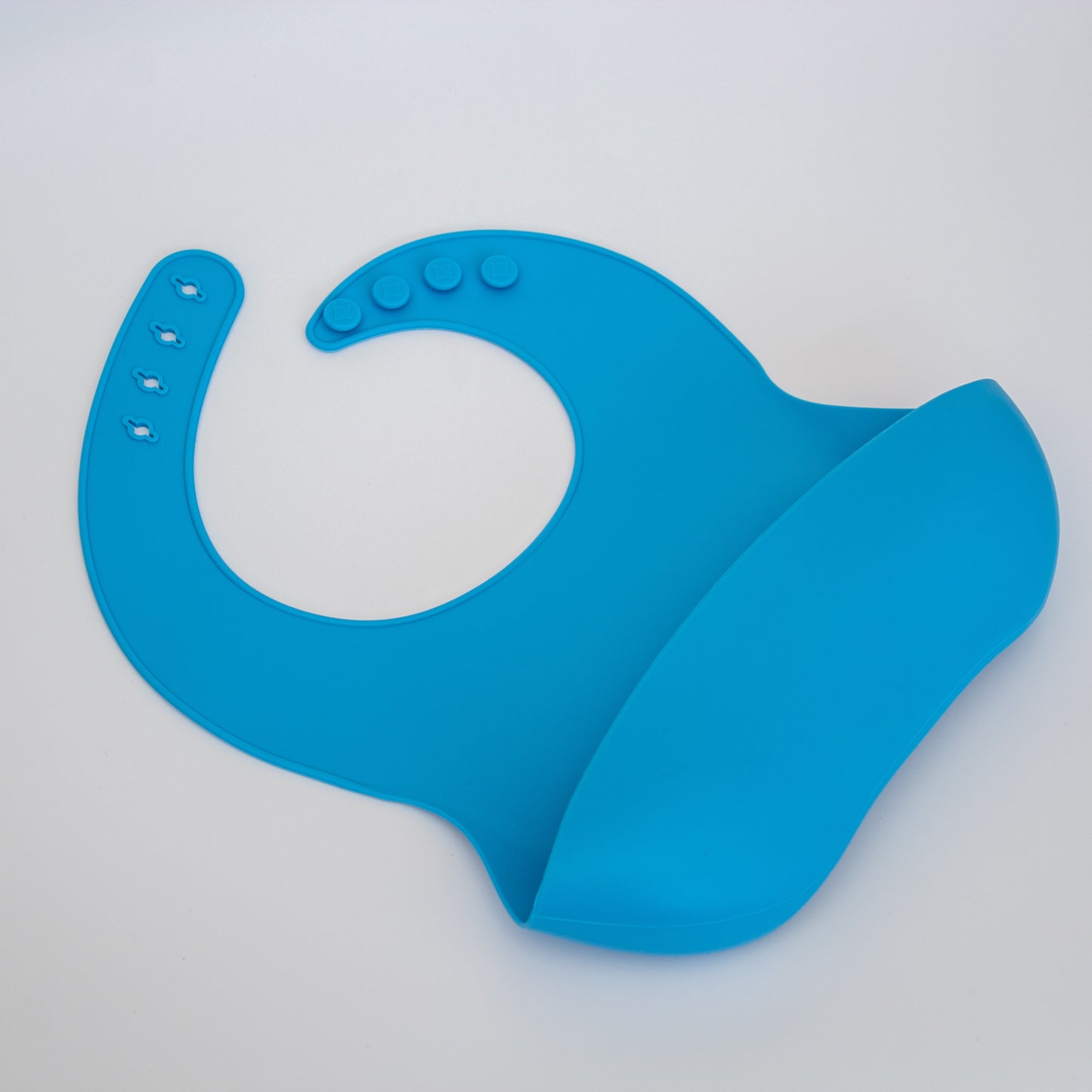 Personalised Embossed Silicone Bib- Blue | Babba box.