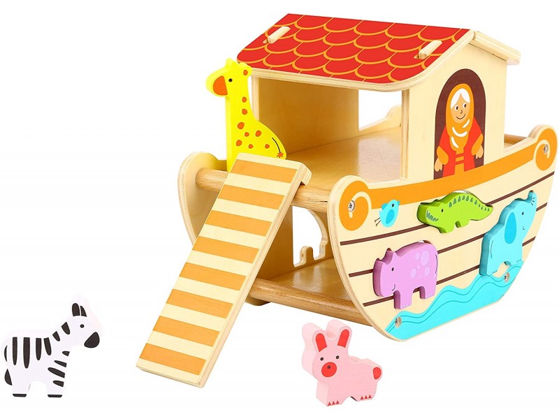 Personalised Wooden Treasures Noah's Ark Shape Sorter Toy