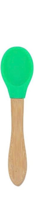 Personalised Wooden Tiny Dining Spoon- Green | Babba box.