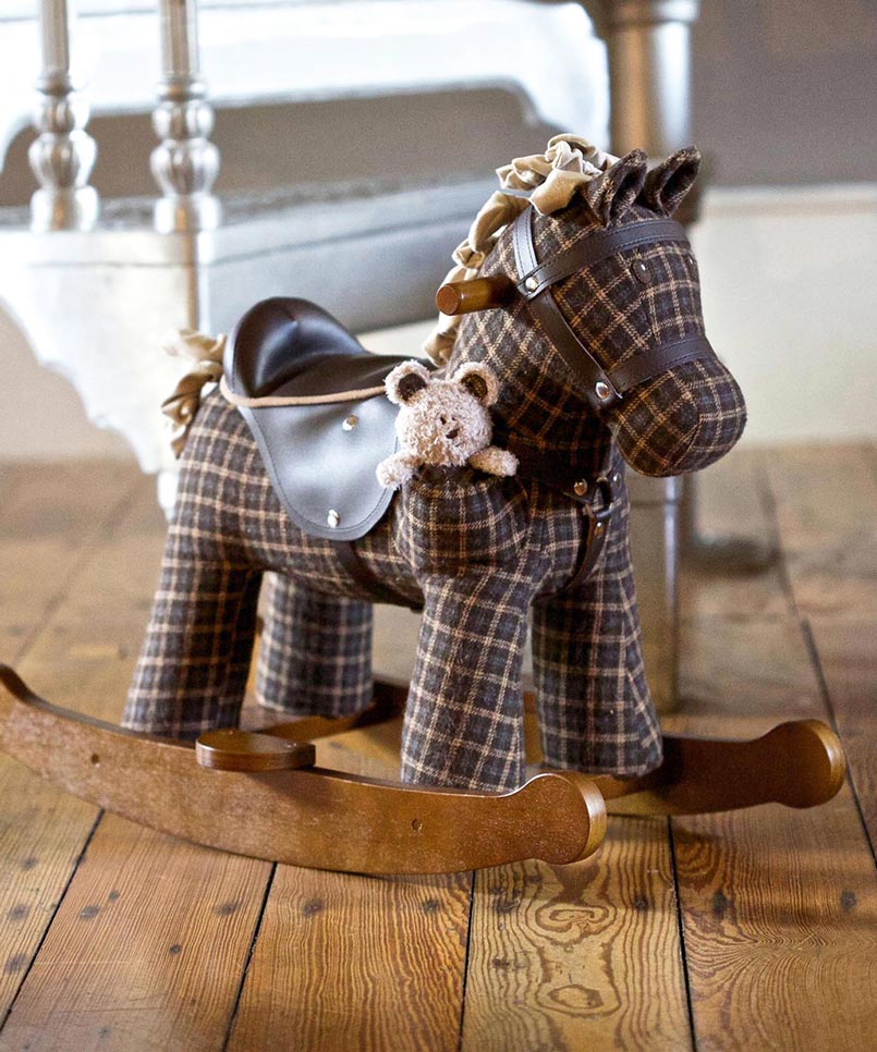Personalised Rufus & Ted Rocking Horse | Babba box.